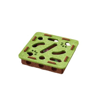 HKM-7911101 Felt Puzzle Box for Cats - Self-Relieving Toy in Green, Brown, Camel White, Gray