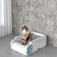 HKM-791123 Smart Automatic Cat Litter Box with APP Control and Easy Cleaning Features