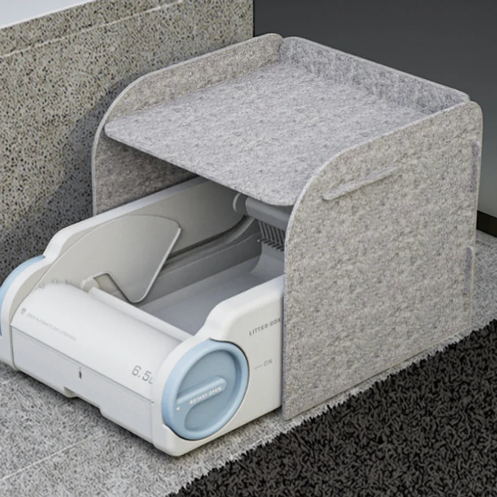 HKM-791123 Smart Automatic Cat Litter Box with APP Control and Easy Cleaning Features