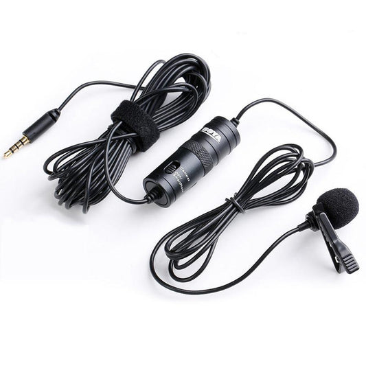 HKM-791187 Omnidirectional Lavalier Microphone for Cameras with 3.5mm Connection