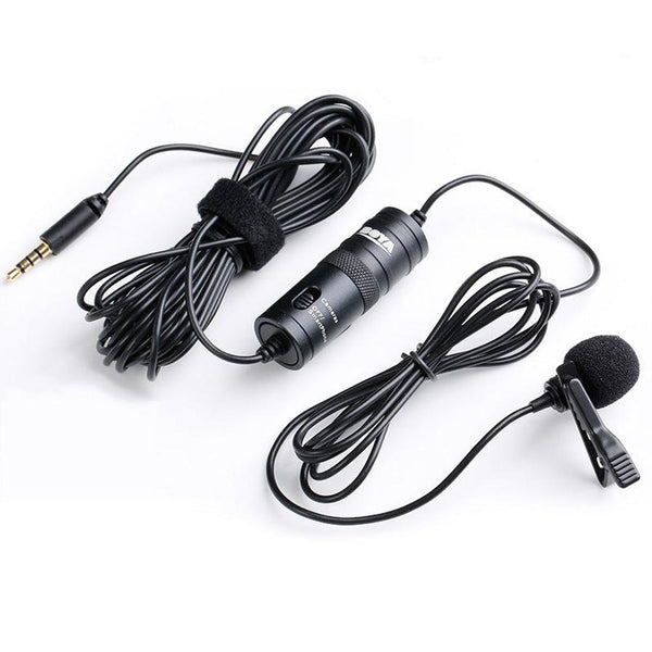 HKM-791187 Omnidirectional Lavalier Microphone for Cameras with 3.5mm Connection
