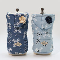 HKM-7911997 Stylish Cotton Pet Denim Jacket in Dark Blue and Light Blue, Sizes S to 2XL