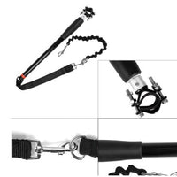 HKM-7913405 Adjustable Bicycle Dog Leash with Environmentally Friendly Handle and Stainless Steel Support