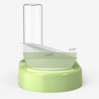 HKM-7913789 Pet Feeding Station with Double Bowls and Automatic Water Refill, 15¡ã Angle Tilt, Safe PP Material