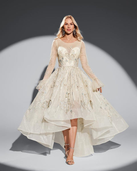 HKM-791379 Elegant Yellow Evening Dress - EZ25050 Style for Special Occasions