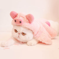 HKM-7914173 Casual Pink Cloak for Kittens and Adult Cats, Autumn and Winter Pet Apparel