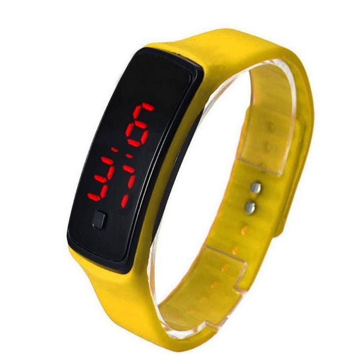 HKM-791507 Silicone Digital LED Bracelet Watch for Men and Women - Waterproof Sports Style with Time and Weather Display