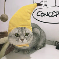 HKM-7915837 Cartoon-Style Plush Pet Hat for Cats and Dogs - Average Size Curly Hair Design