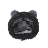HKM-7915837 Cartoon-Style Plush Pet Hat for Cats and Dogs - Average Size Curly Hair Design