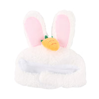 HKM-7915837 Cartoon-Style Plush Pet Hat for Cats and Dogs - Average Size Curly Hair Design
