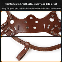 HKM-7916861 Dog Muzzle for Anti-Barking and Bite Prevention – Adjustable Mouth Cover for Small, Medium, and Large Breeds