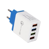HKM-791699 Luminous 4-Port USB Mobile Phone Charger with Indicator Light