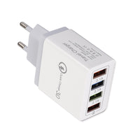 HKM-791699 Luminous 4-Port USB Mobile Phone Charger with Indicator Light