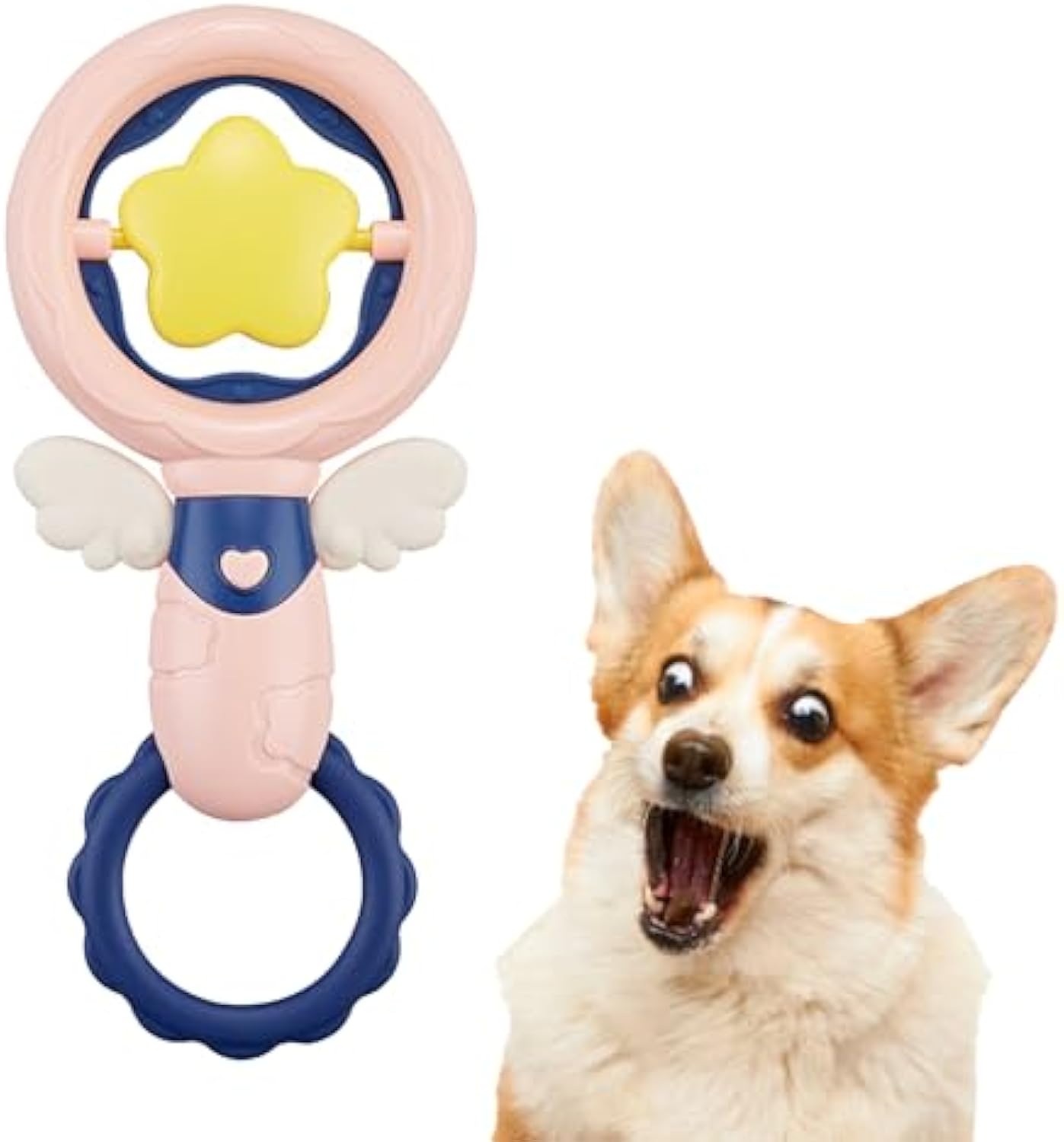 HKM-7917757 Durable Interactive Dog Chew Toys with Squeaker for Large Breeds - Dental Cleaning and Oral Health Solutions