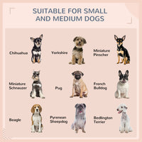 HKM-7918013 Extendable Wicker Dog Bed with Waterproof Canopy and Soft Cushion for Small to Medium Dogs
