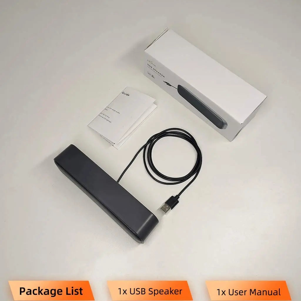 HKM-791827 Mini USB Speaker HK5008 - Compact 3W Stereo Sound with Plug-and-Play Functionality