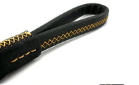 HKM-7919165 Durable Leather Traction Rope with Swivel Hook for Medium & Large Dogs