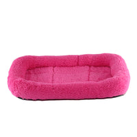 HKM-7919421 Cozy Small Medium Dog House Bed in Warm PP Cotton & Plush - Dark Gray, Red, Yellow Options