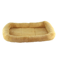 HKM-7919421 Cozy Small Medium Dog House Bed in Warm PP Cotton & Plush - Dark Gray, Red, Yellow Options