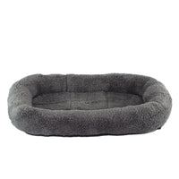 HKM-7919421 Cozy Small Medium Dog House Bed in Warm PP Cotton & Plush - Dark Gray, Red, Yellow Options