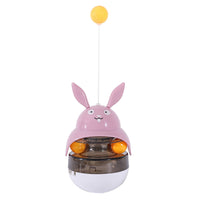 HKM-7920189 Interactive Cat Feeder Toy with Sounding Bell for Indoor Fun and Exercise