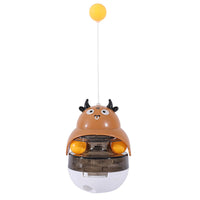 HKM-7920189 Interactive Cat Feeder Toy with Sounding Bell for Indoor Fun and Exercise