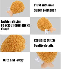 HKM-7920829 Durable Plush Chicken Drumstick Pet Chew Toy for Dogs - Soft, Sound-Activated, and Eco-Friendly