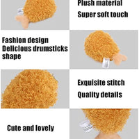 HKM-7920829 Durable Plush Chicken Drumstick Pet Chew Toy for Dogs - Soft, Sound-Activated, and Eco-Friendly