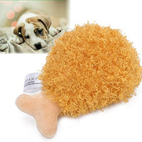 HKM-7920829 Durable Plush Chicken Drumstick Pet Chew Toy for Dogs - Soft, Sound-Activated, and Eco-Friendly