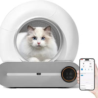 HKM-792275 Smart Automatic Cat Litter Box with 65L Capacity and App Control for Multiple Cats