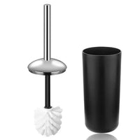 HKM-792403 6-Piece Black and White Plastic Bathroom Accessory Set for Modern Home Décor