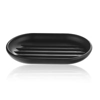 HKM-792403 6-Piece Black and White Plastic Bathroom Accessory Set for Modern Home Décor