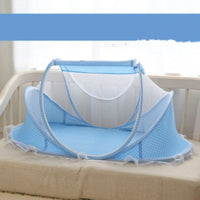 HKM-7924157 Teddy Small Tent Net Mosquito Cover with Cotton Pillow and Music Bag