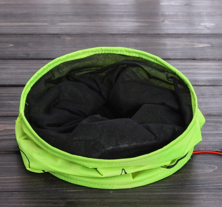 HKM-7924413 Foldable Cat Toy Tunnel with Printed Design for Fun and Easy Cleanup