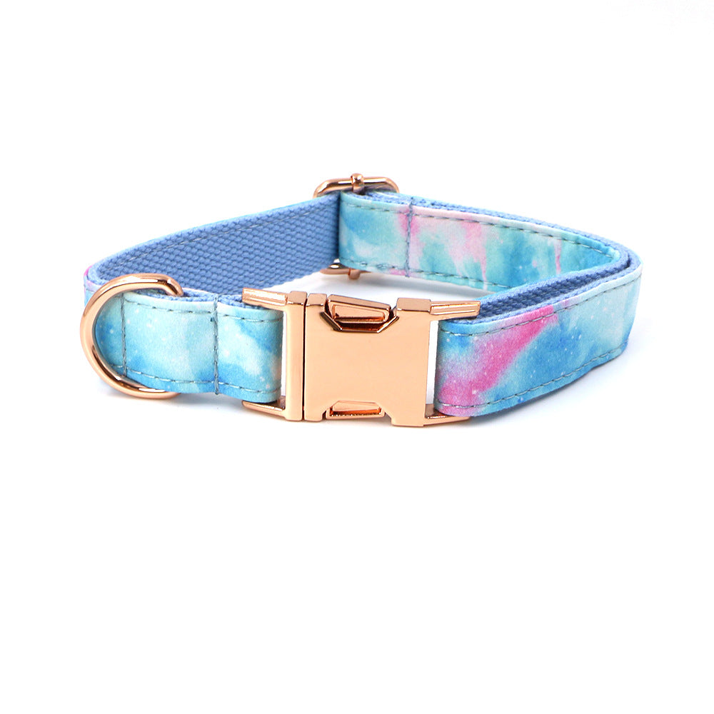 HKM-7924925 Rose Gold Polyester Pet Collar and Leash Set