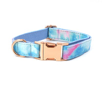 HKM-7924925 Rose Gold Polyester Pet Collar and Leash Set