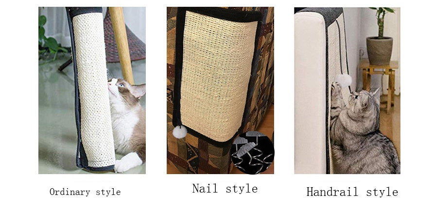 HKM-7925309 Cat Scratch Board with Sisal Pad for Furniture Protection and Nail Trimming