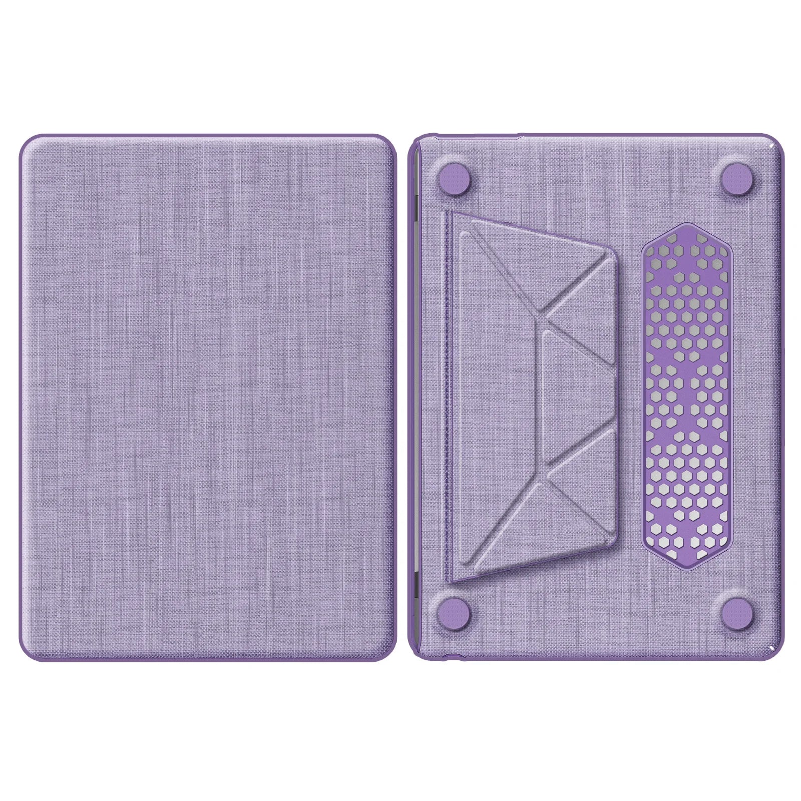 HKM-792531 Purple Fabric Laptop Protective Case for MacBook Air 13.6-inch (M2 A2681 / M3 A3113)