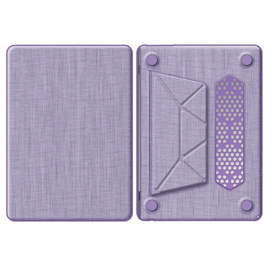 HKM-792531 Purple Fabric Laptop Protective Case for MacBook Air 13.6-inch (M2 A2681 / M3 A3113)