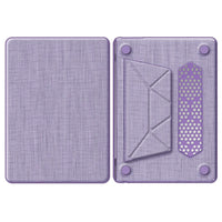 HKM-792531 Purple Fabric Laptop Protective Case for MacBook Air 13.6-inch (M2 A2681 / M3 A3113)