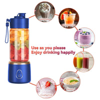 HKM-792723 Portable Wireless USB Rechargeable Mini Handheld Orange Juice Extractor and Blender