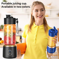HKM-792723 Portable Wireless USB Rechargeable Mini Handheld Orange Juice Extractor and Blender