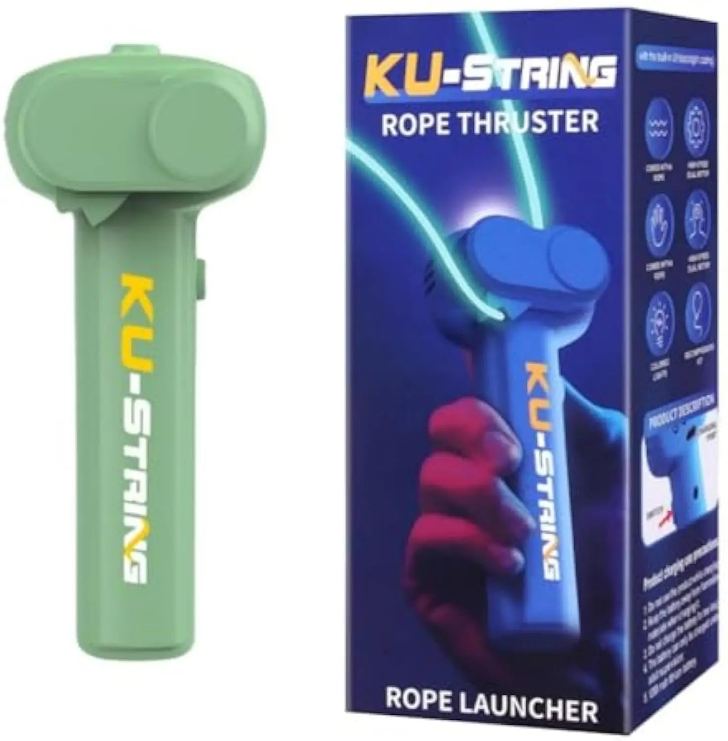 HKM-792787 Glow in the Dark String Rope Launcher Stress Relief Toy for Kids and Teens