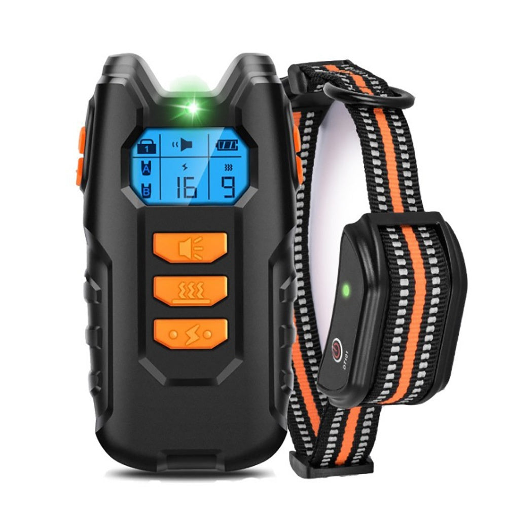HKM-7928381 Intelligent Remote Control Bark Stopper Training Collar for Dogs and Cats - All-Season Use