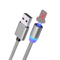HKM-792851 3-in-1 Magnetic Data Cable for Fast Charging - USB, 8PIN, Micro USB & TYPE-C, 1m & 2m Lengths Available