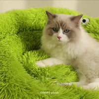 HKM-7929149 Warm and Cozy Nest for Cats and Small Dogs, All-Season Pet Bed, Easy to Clean Teddy Mat