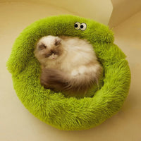 HKM-7929149 Warm and Cozy Nest for Cats and Small Dogs, All-Season Pet Bed, Easy to Clean Teddy Mat