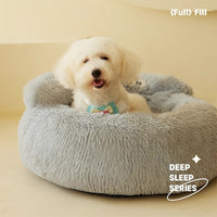 HKM-7929149 Warm and Cozy Nest for Cats and Small Dogs, All-Season Pet Bed, Easy to Clean Teddy Mat