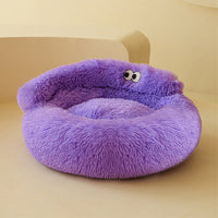 HKM-7929149 Warm and Cozy Nest for Cats and Small Dogs, All-Season Pet Bed, Easy to Clean Teddy Mat
