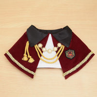HKM-7929277 Handsome and Funny Cat Bib in Zombie and Duke Suit Designs - Polyester Material, Sizes S and L